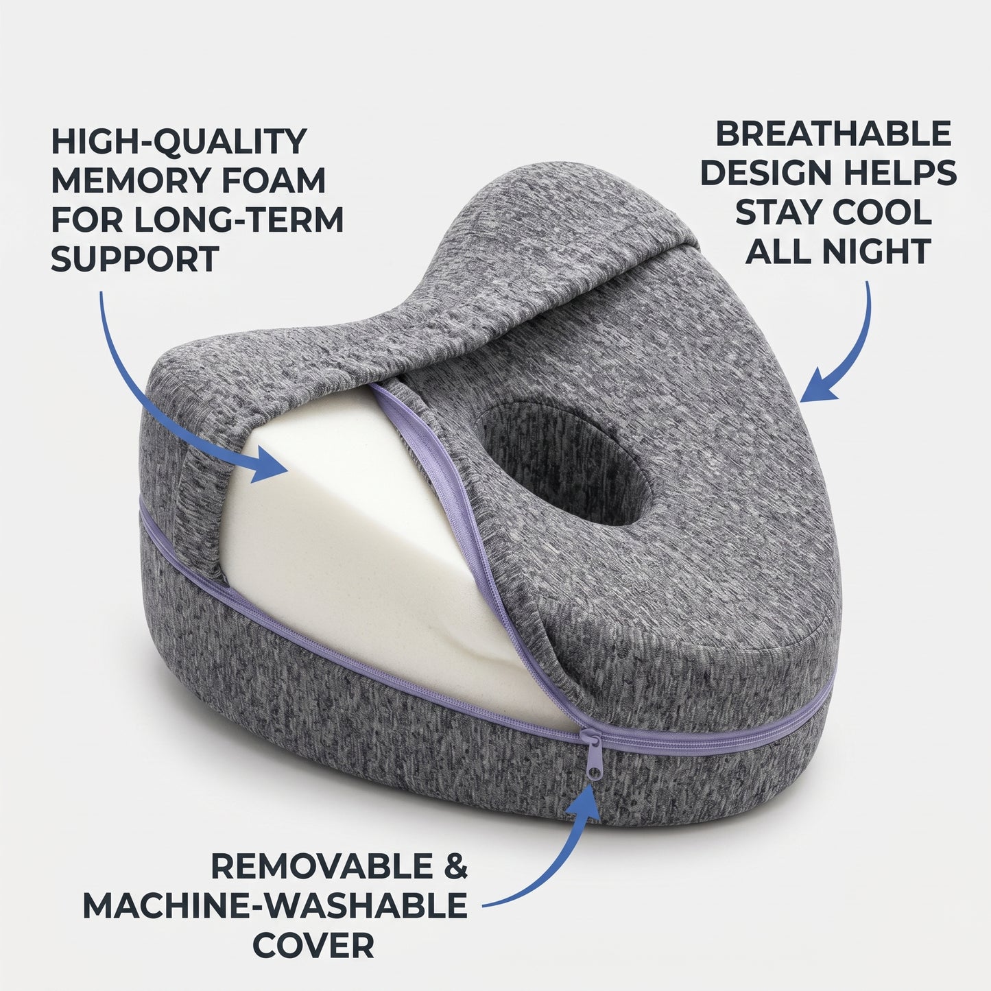 Ergonomic Knee Alignment Pillow
