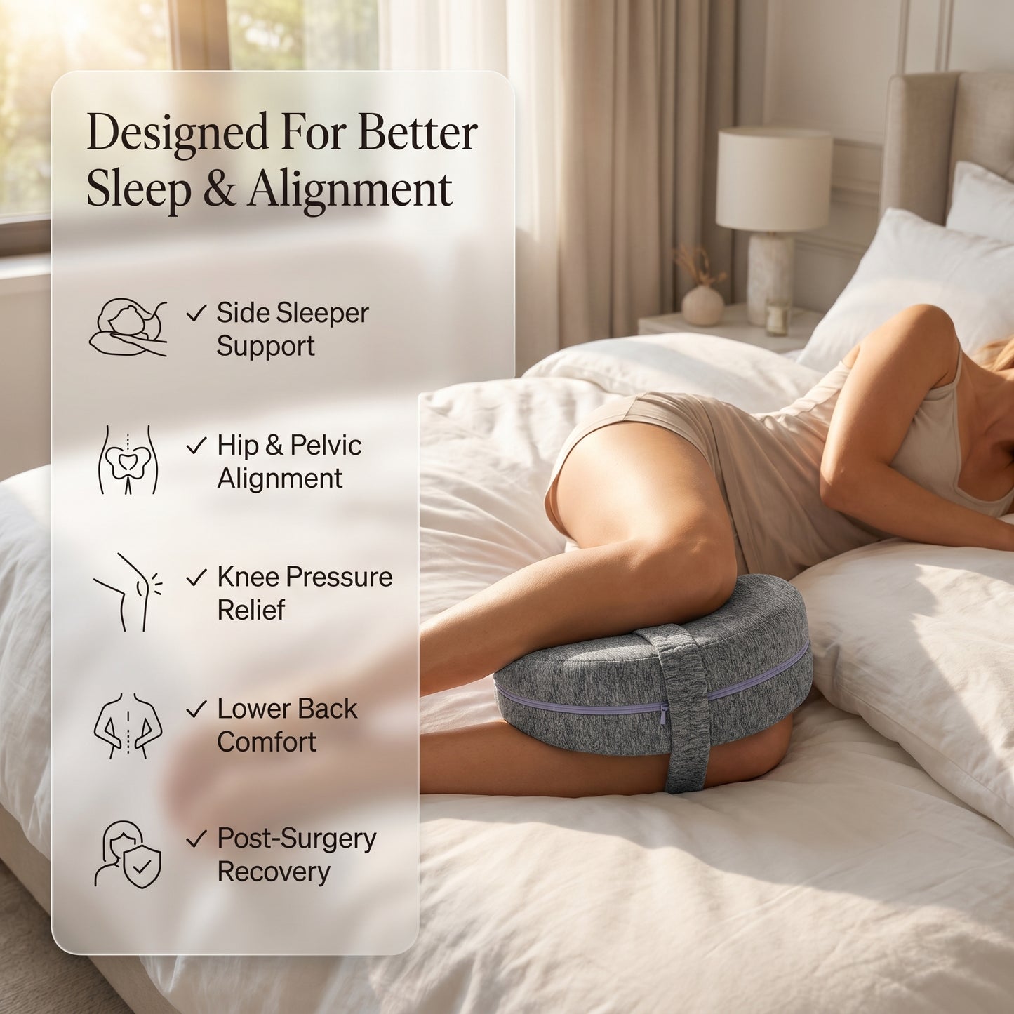 Ergonomic Knee Alignment Pillow
