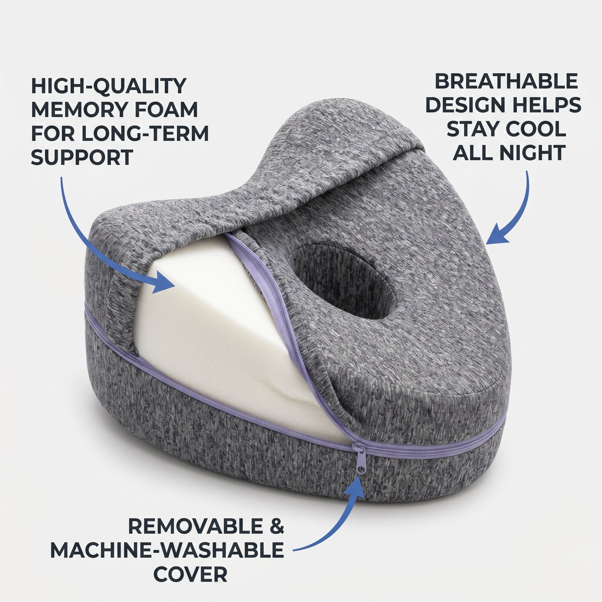Ergonomic Knee Alignment Pillow