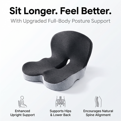 Ergonomic Full-Back Support Cushion