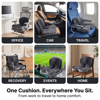 Ergonomic Full-Back Support Cushion