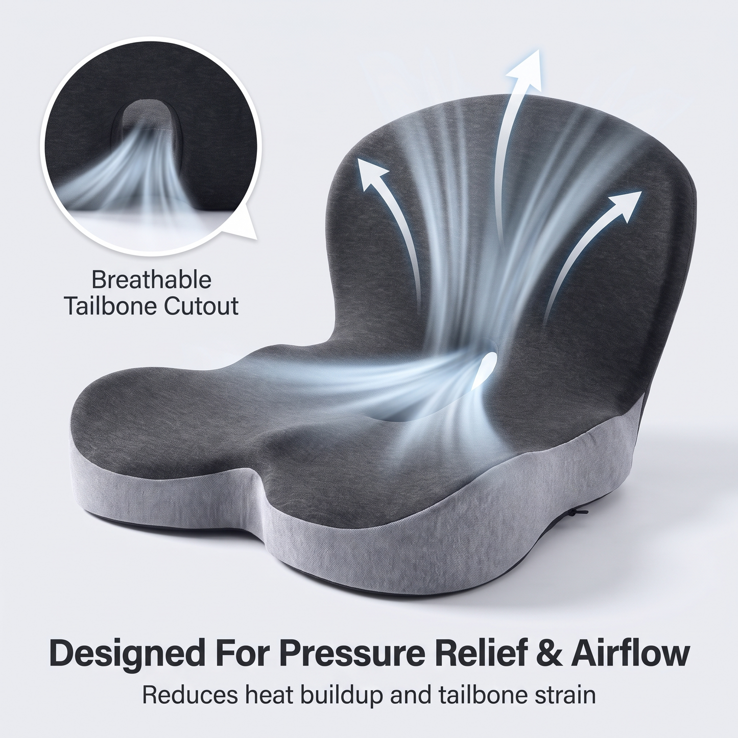 Ergonomic Full-Back Support Cushion