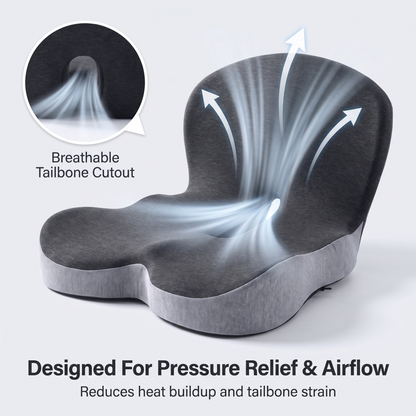 Ergonomic Full-Back Support Cushion